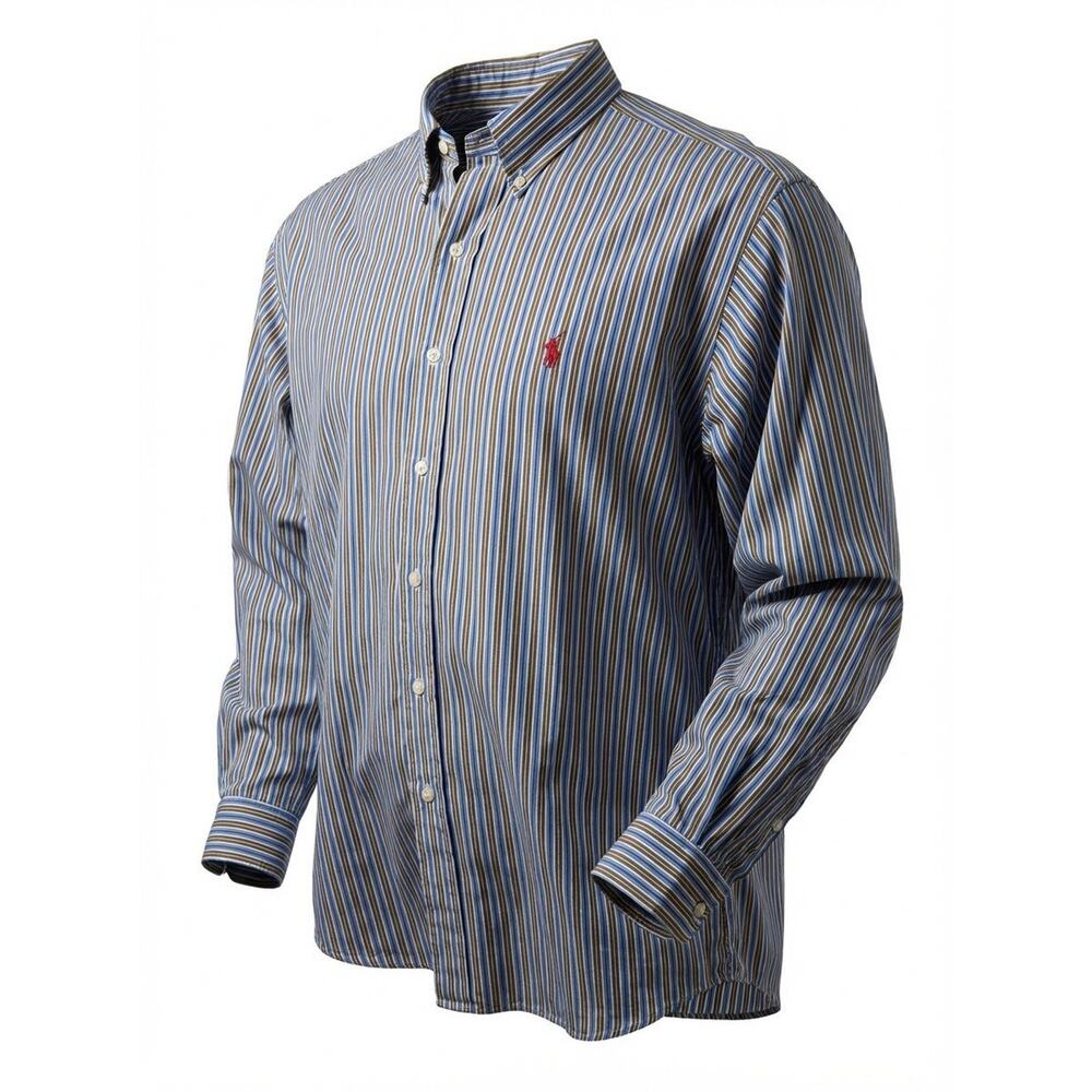 Ralph Lauren Shirt Mens Size L Classic Fit Multicolor Stripe Button Down Collar - Picture 8 of 10